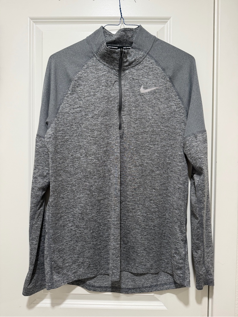 Nike Grey Heather Dri-FIT Running Quarter-Zip